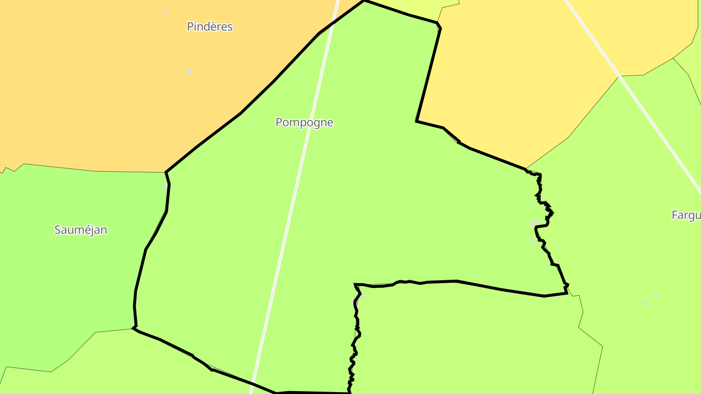 Carte des prix de l'immobilier Pompogne