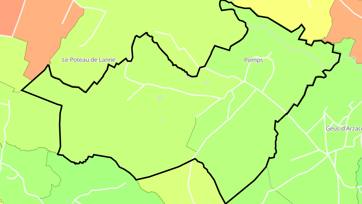 Carte des prix de l'immobilier Pomps