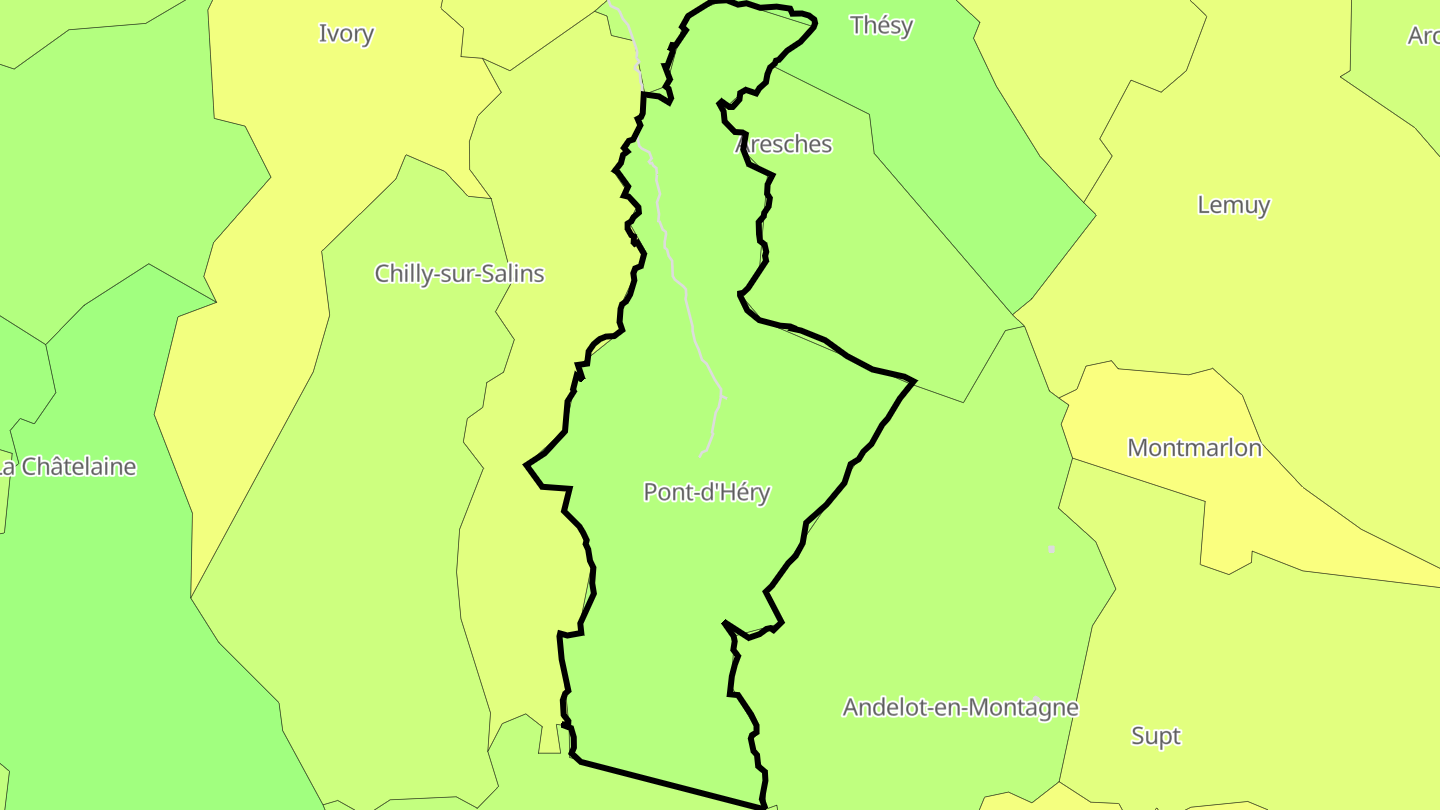 Carte des prix de l'immobilier Pont-d'Héry
