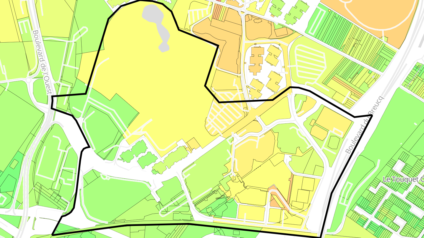 Carte des prix de l'immobilier Pont-de-Bois