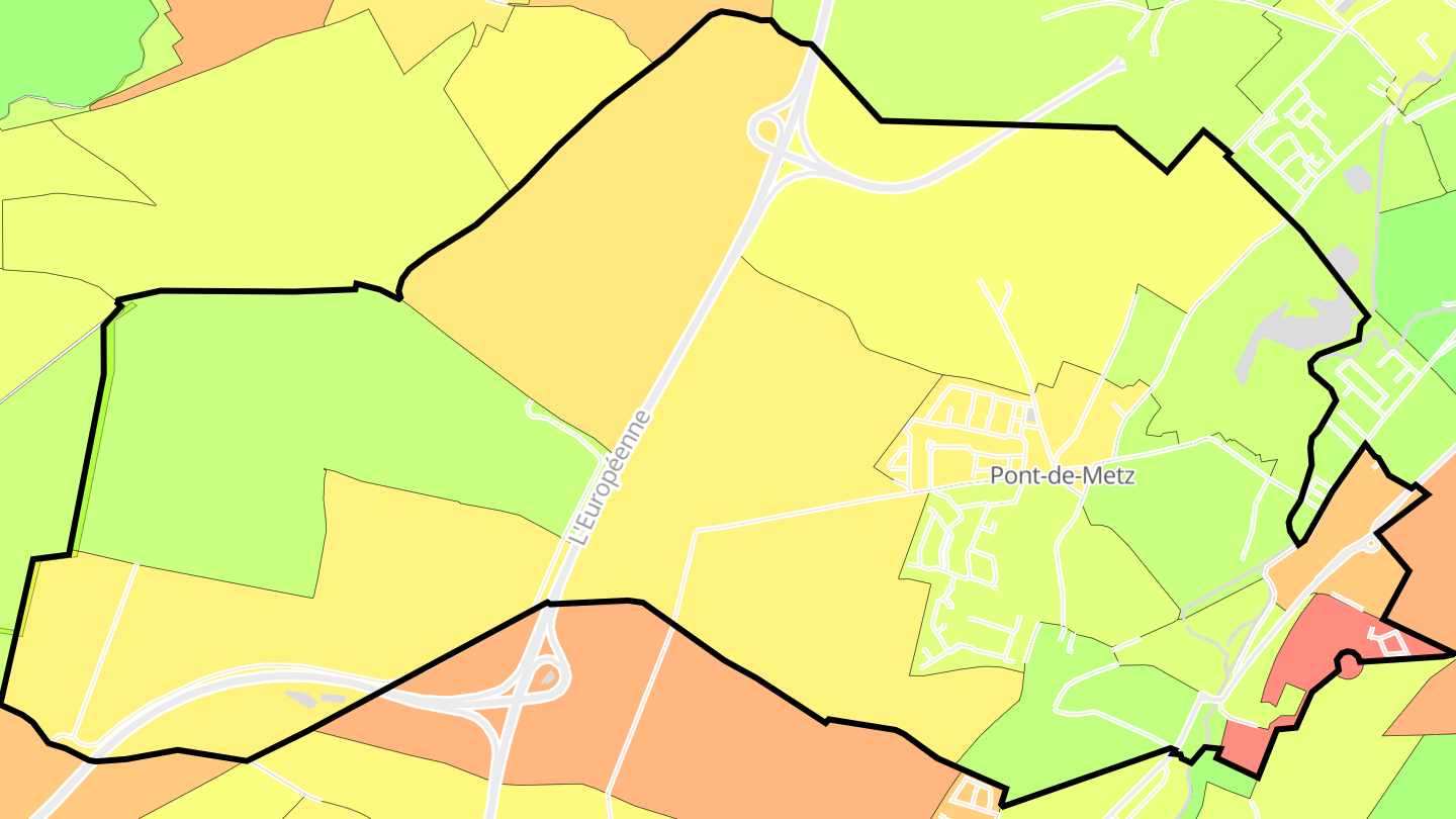 Carte des prix de l'immobilier Pont-de-Metz