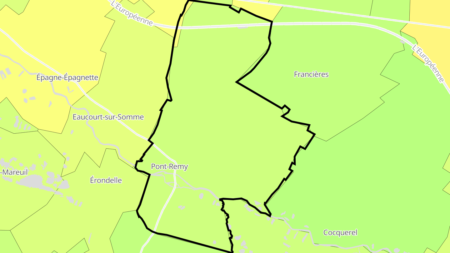 Carte des prix de l'immobilier Pont-Remy