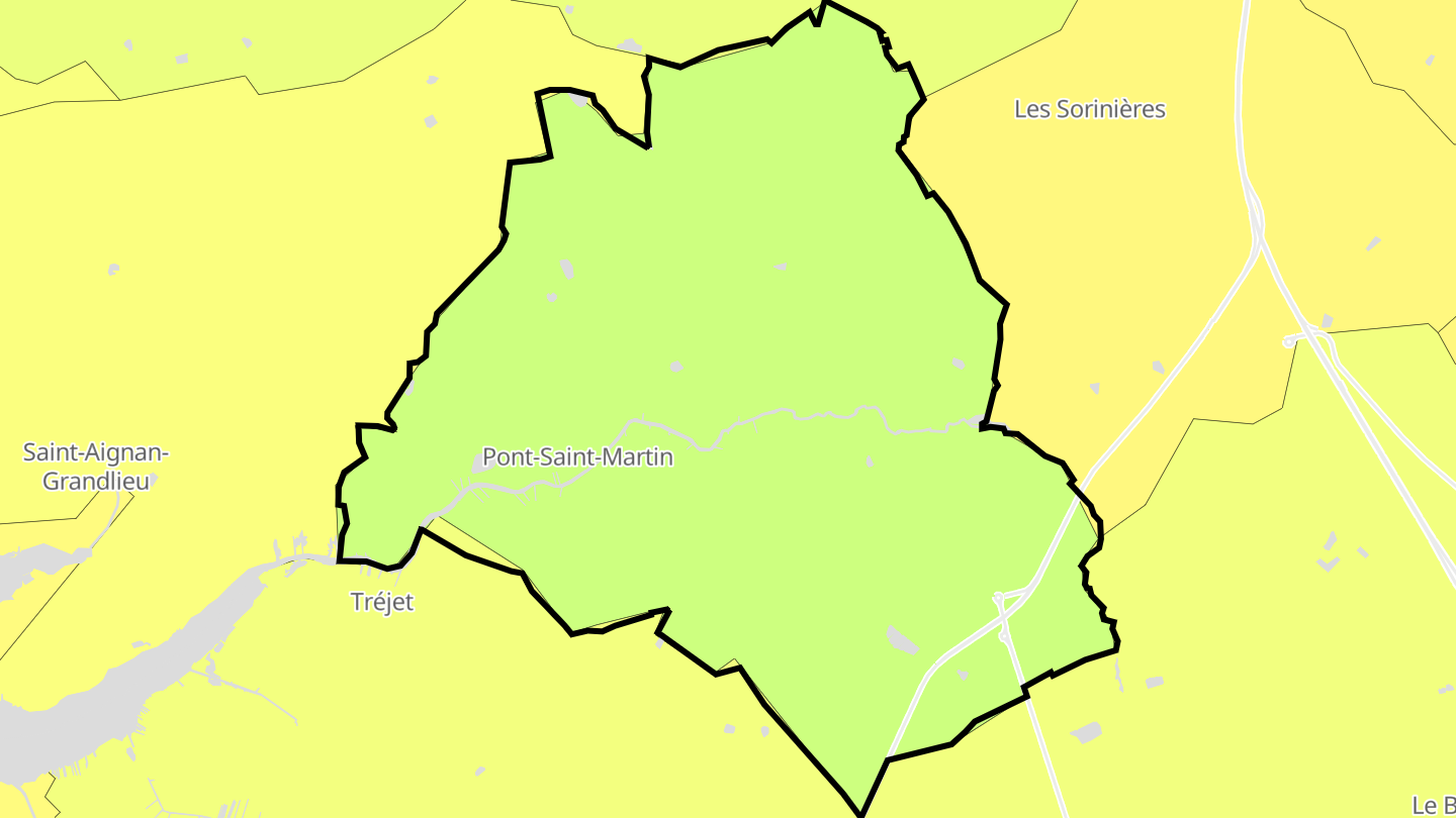 Carte des prix de l'immobilier Pont-Saint-Martin