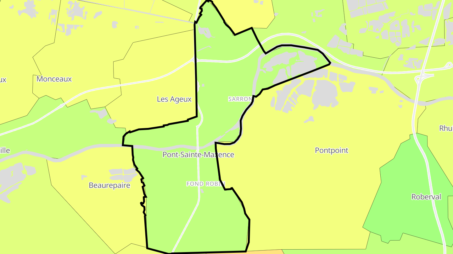 Carte des prix de l'immobilier Pont-Sainte-Maxence
