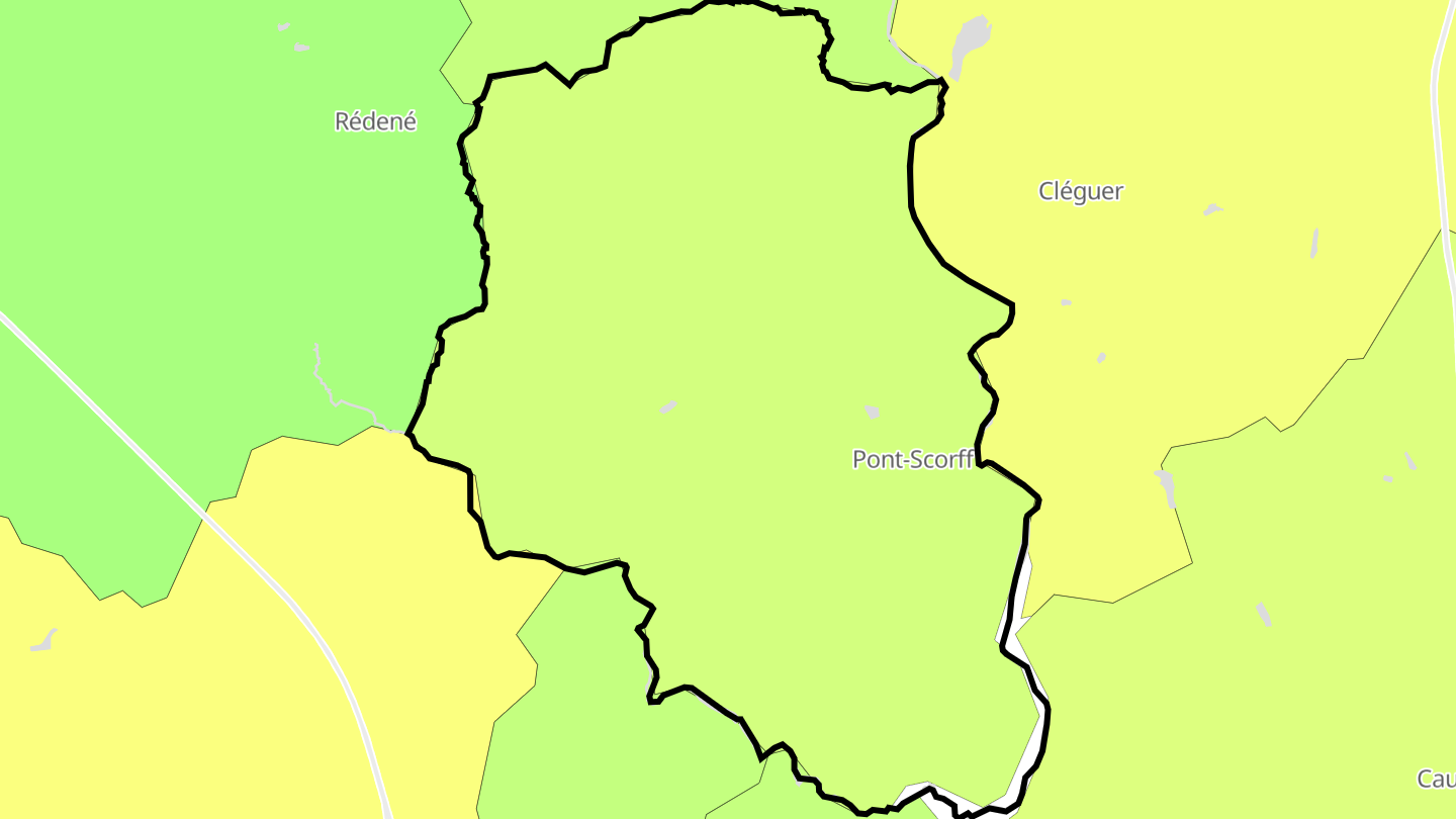 Carte des prix de l'immobilier Pont-Scorff