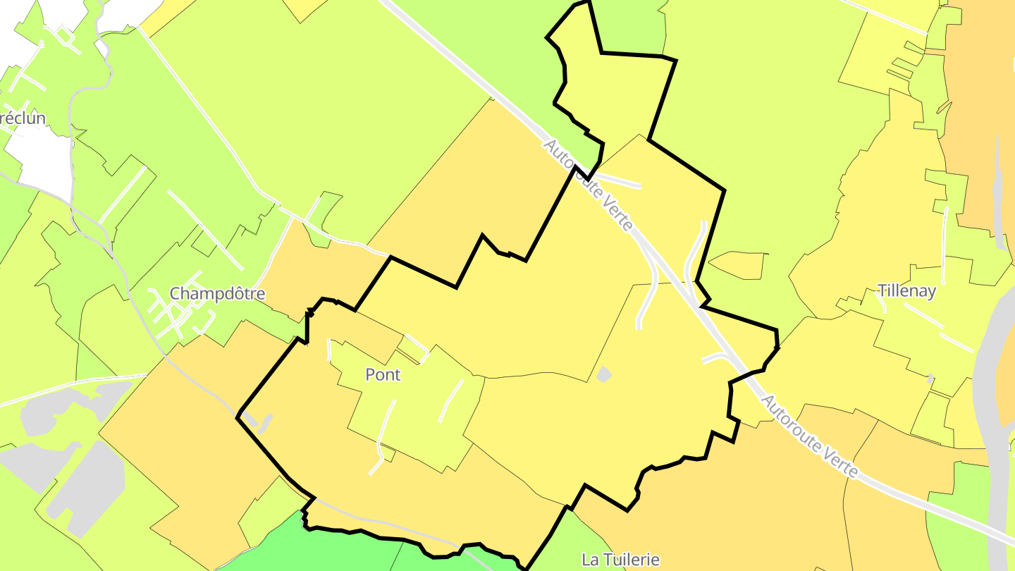 Carte des prix de l'immobilier Pont