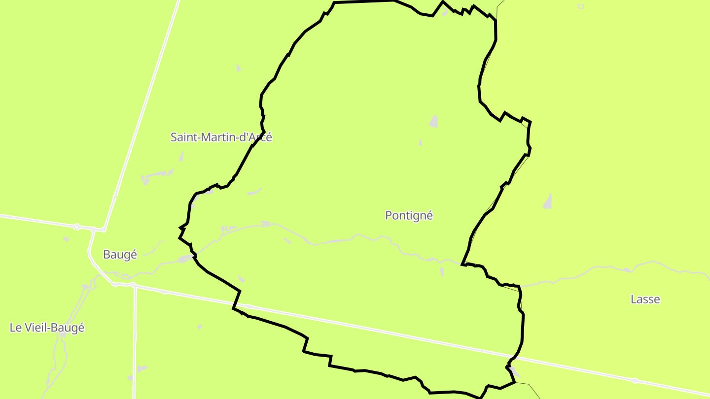 Carte des prix de l'immobilier Pontigné