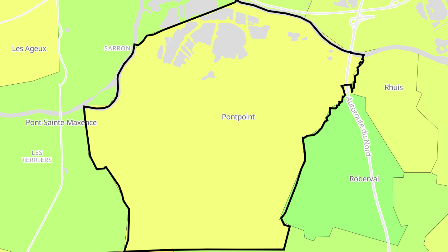 Carte des prix de l'immobilier Pontpoint