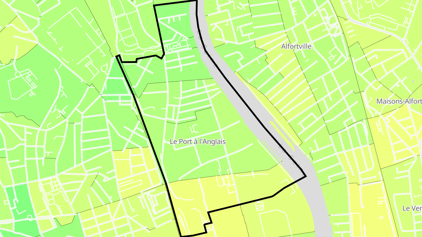 Carte des prix de l'immobilier Port à l'Anglais
