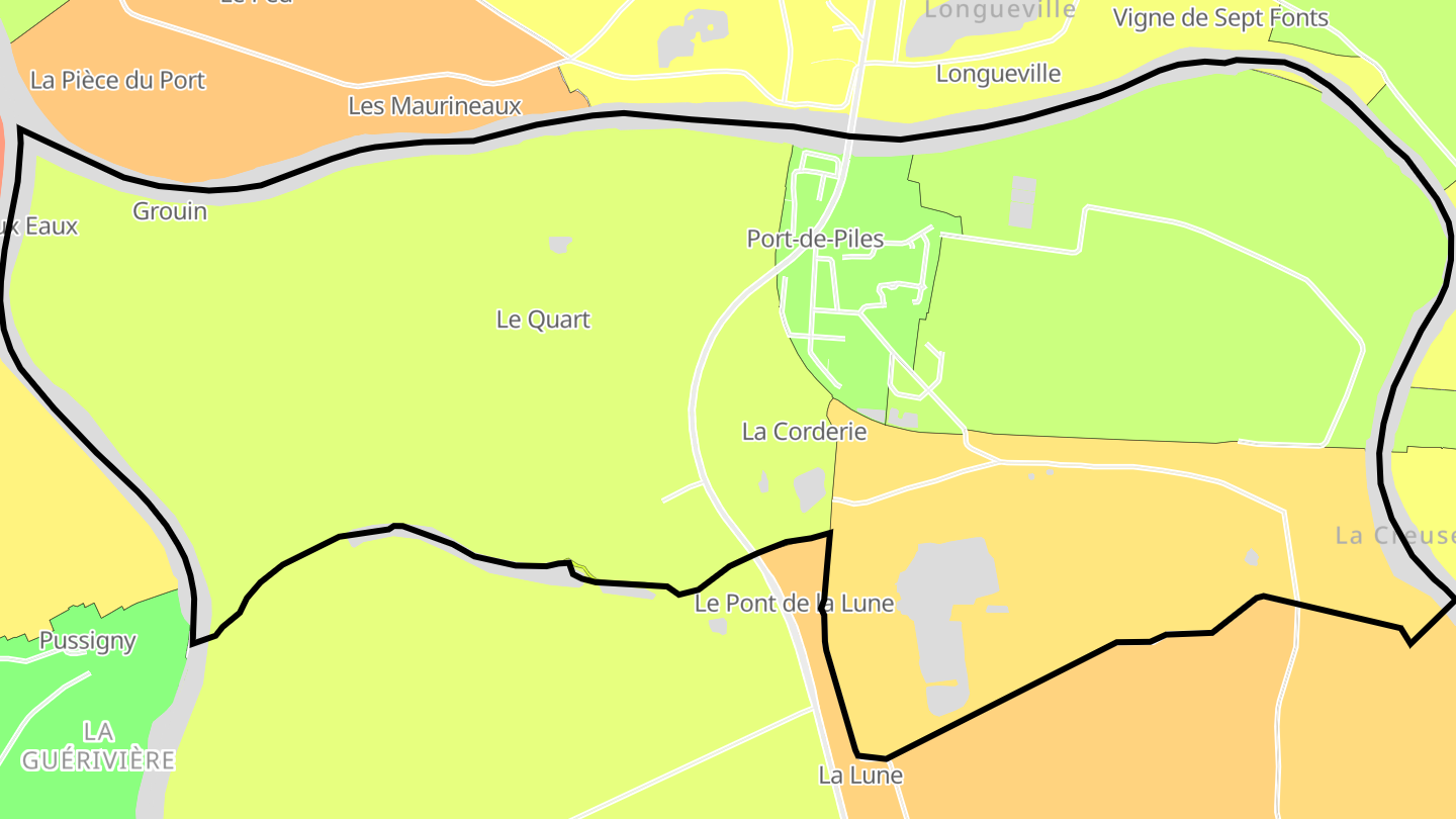 Carte des prix de l'immobilier Port-de-Piles