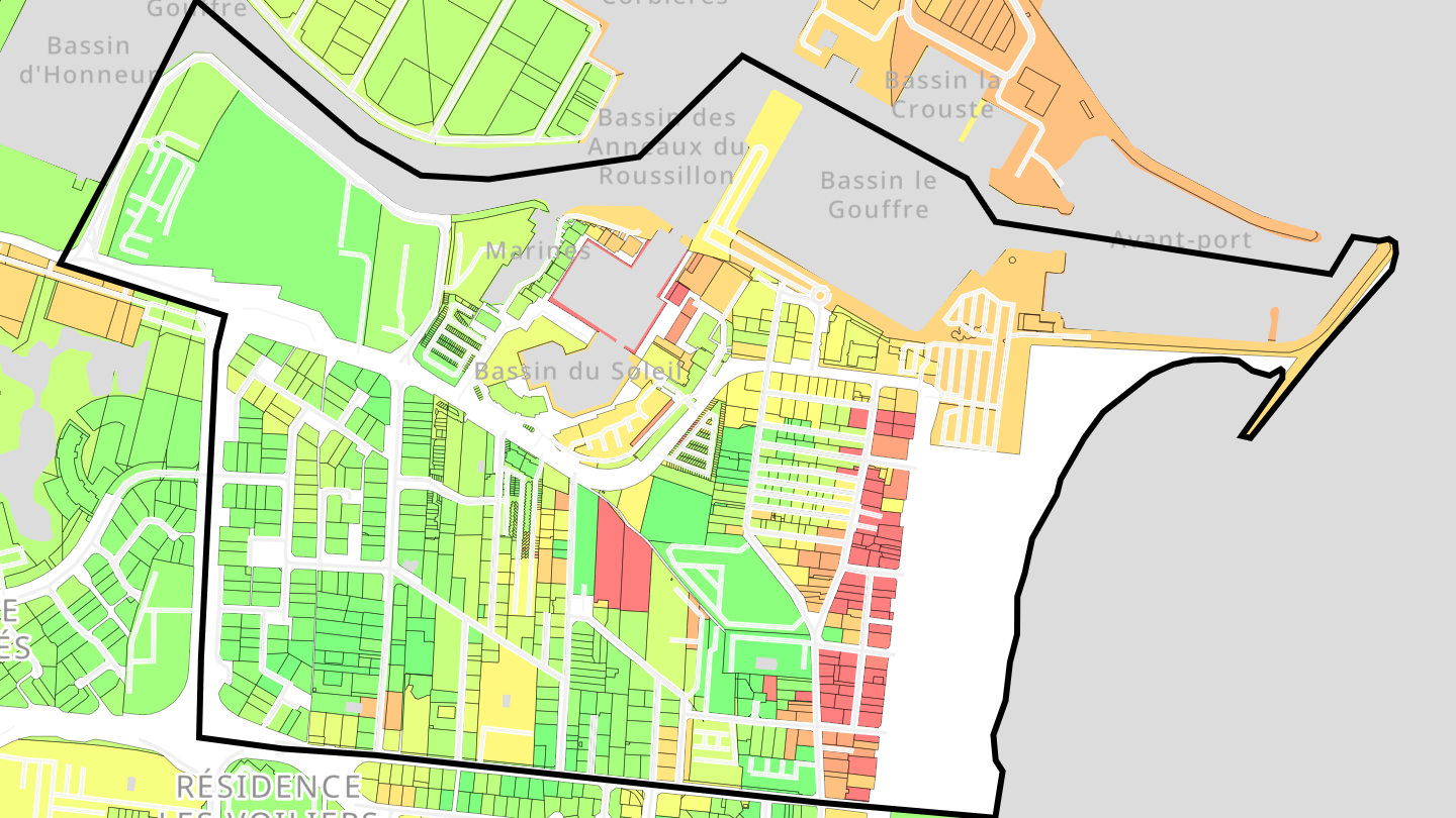 Carte des prix de l'immobilier Port Plaisance