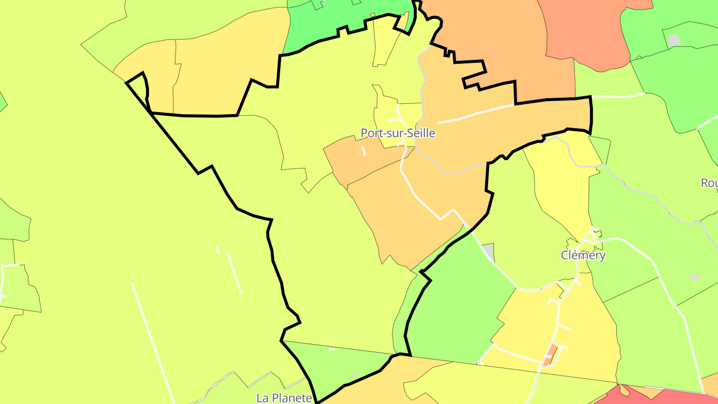 Carte des prix de l'immobilier Port-sur-Seille