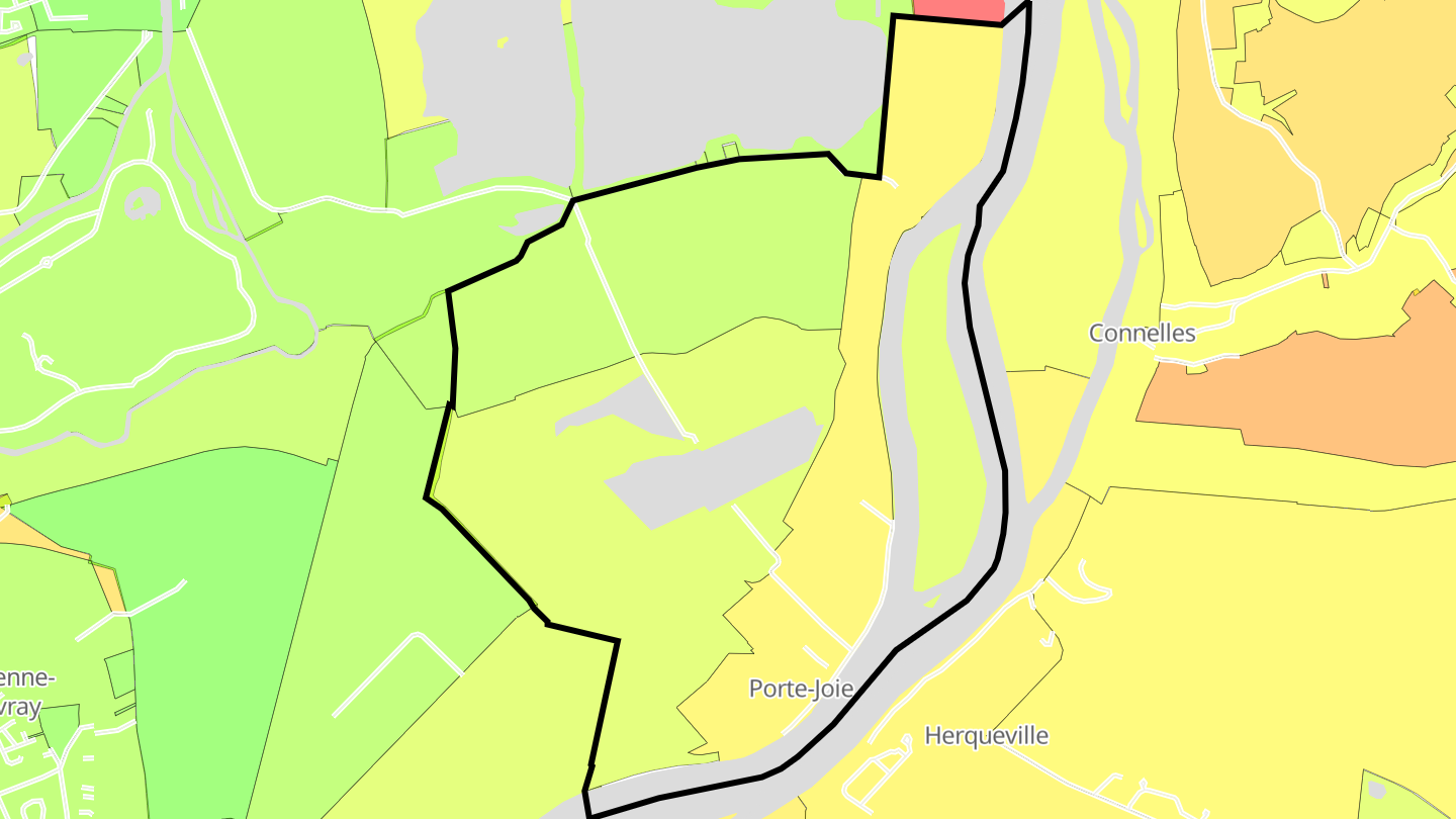 Carte des prix de l'immobilier Porte-Joie