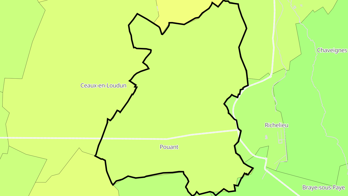 Carte des prix de l'immobilier Pouant