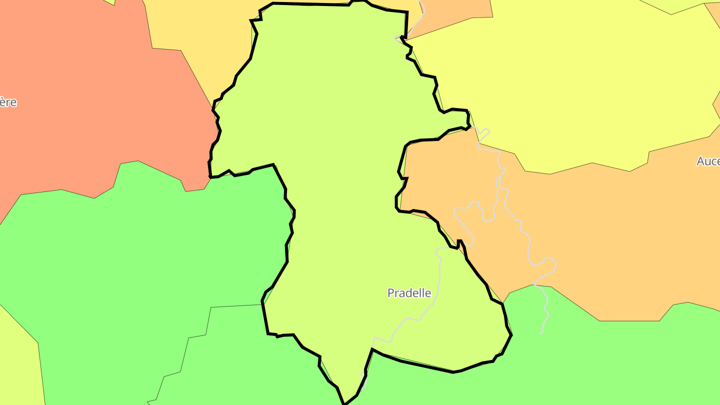 Carte des prix de l'immobilier Pradelle
