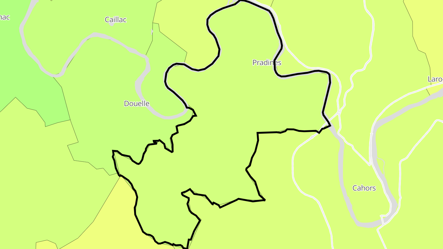 Carte des prix de l'immobilier Pradines