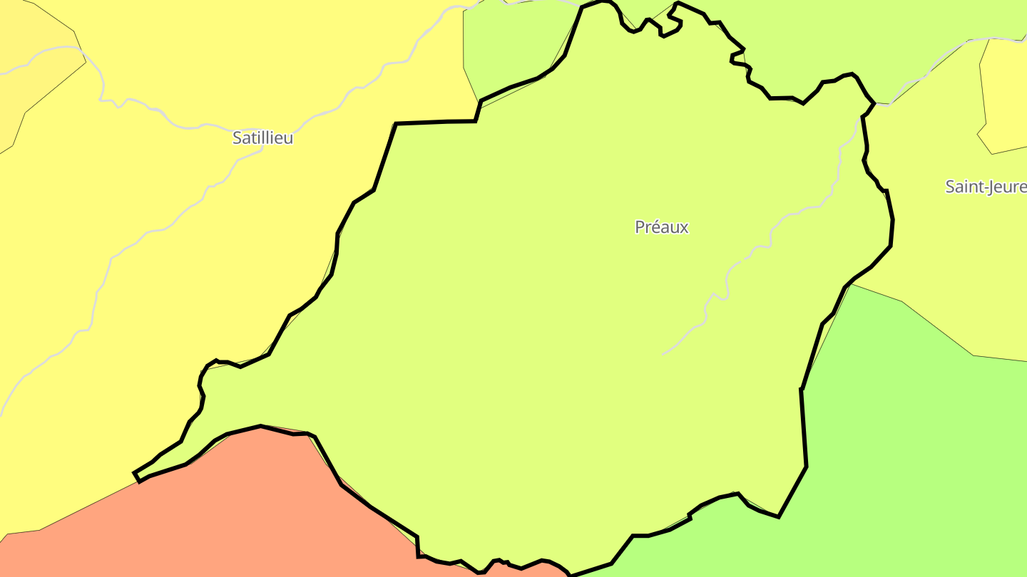 Carte des prix de l'immobilier Préaux