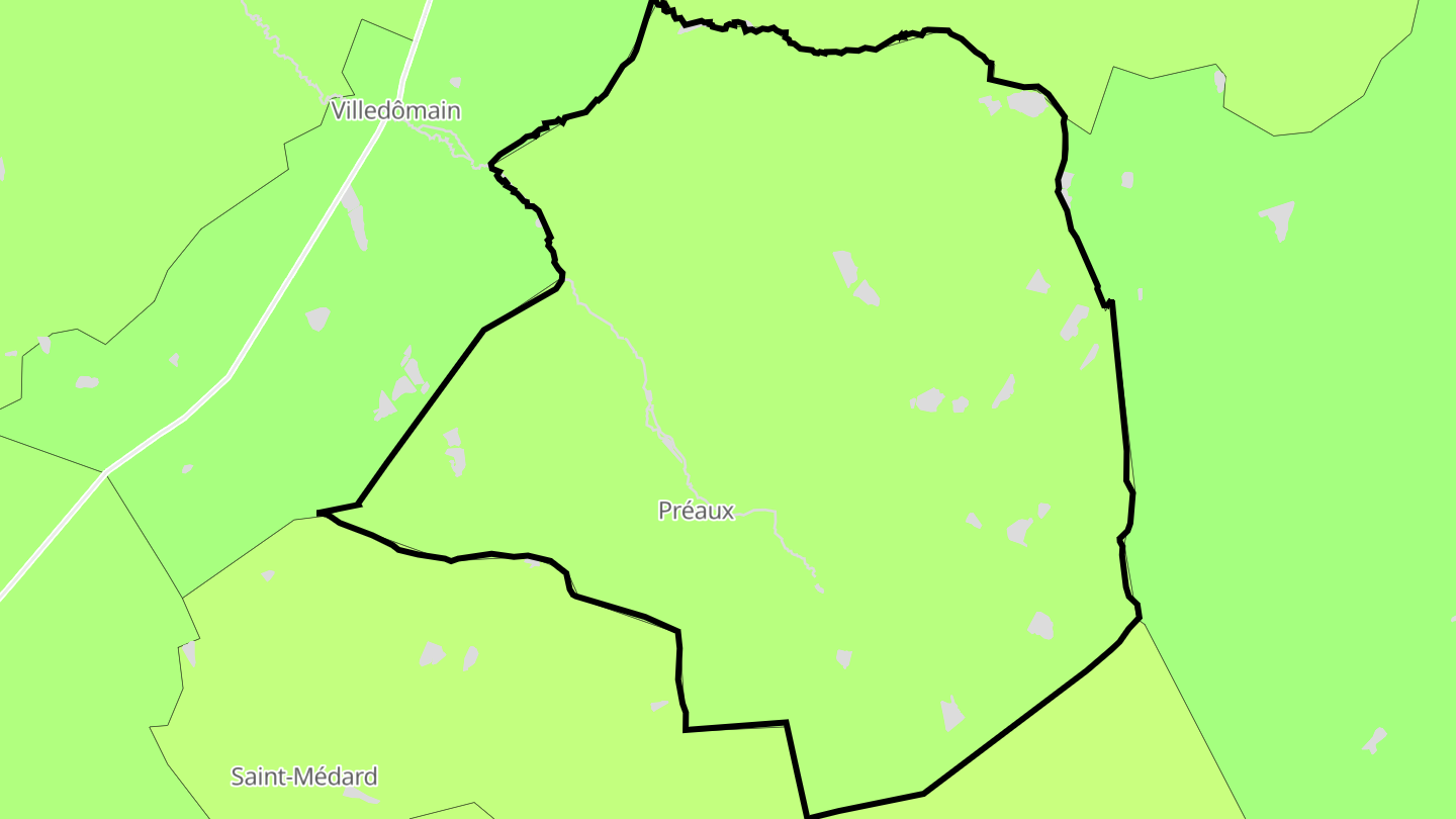 Carte des prix de l'immobilier Préaux