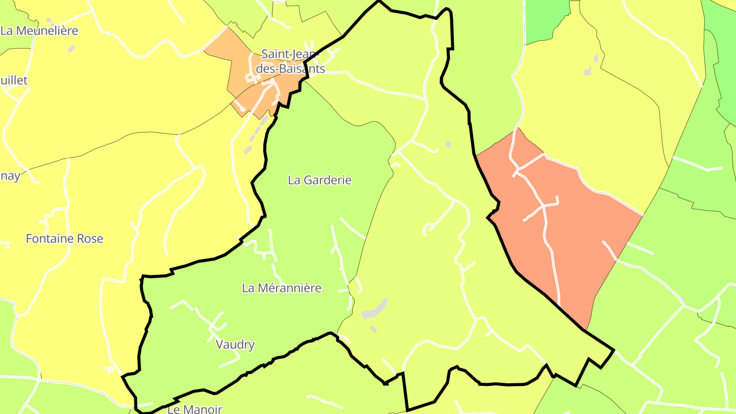 Carte des prix de l'immobilier Précorbin