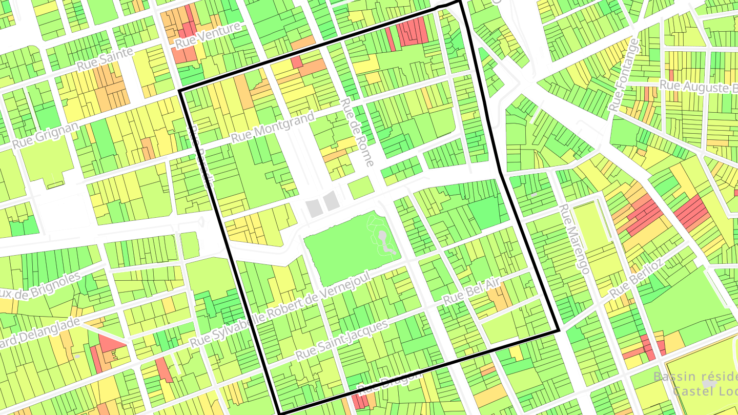 Carte des prix de l'immobilier Préfecture