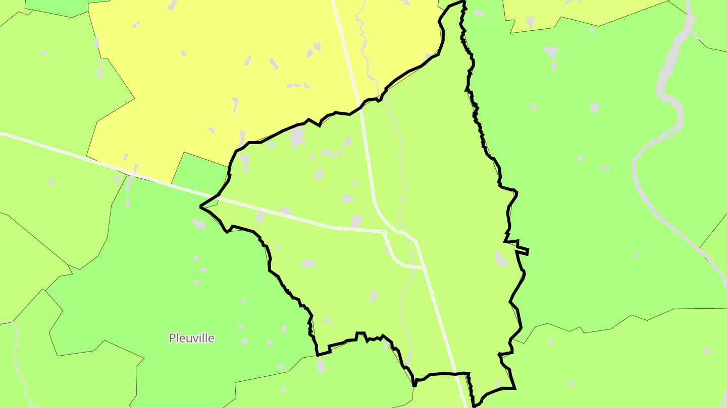 Carte des prix de l'immobilier Pressac