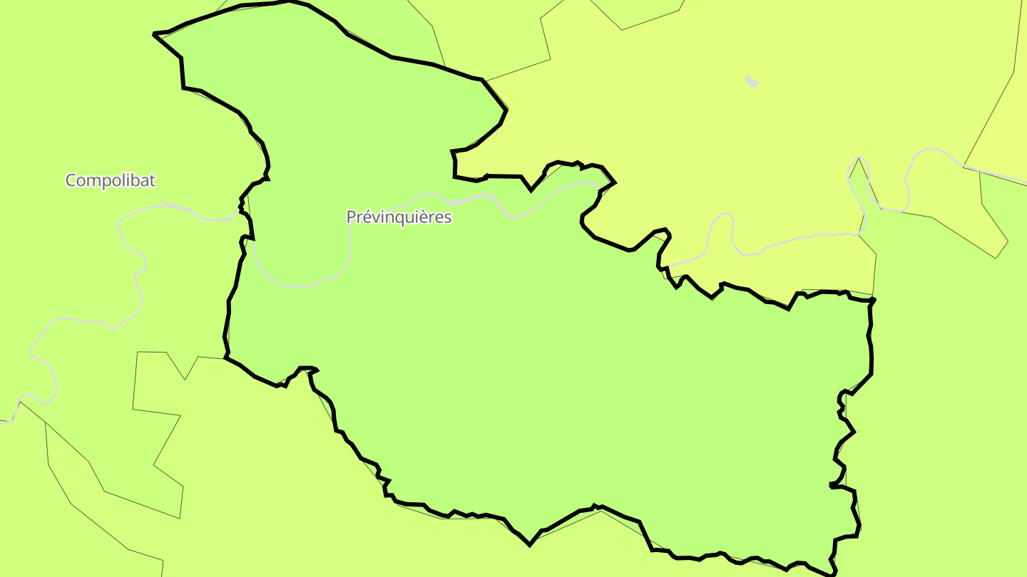 Carte des prix de l'immobilier Prévinquières
