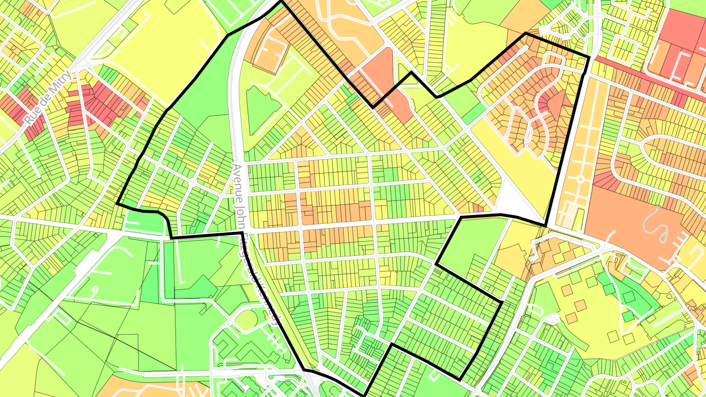 Carte des prix de l'immobilier Primevères - Savigny