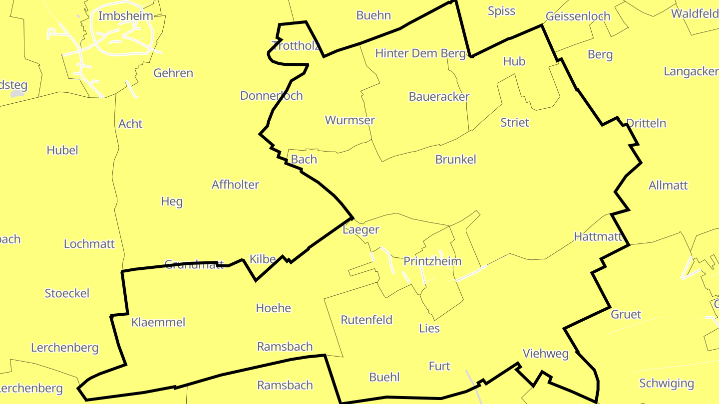 Carte des prix de l'immobilier Printzheim