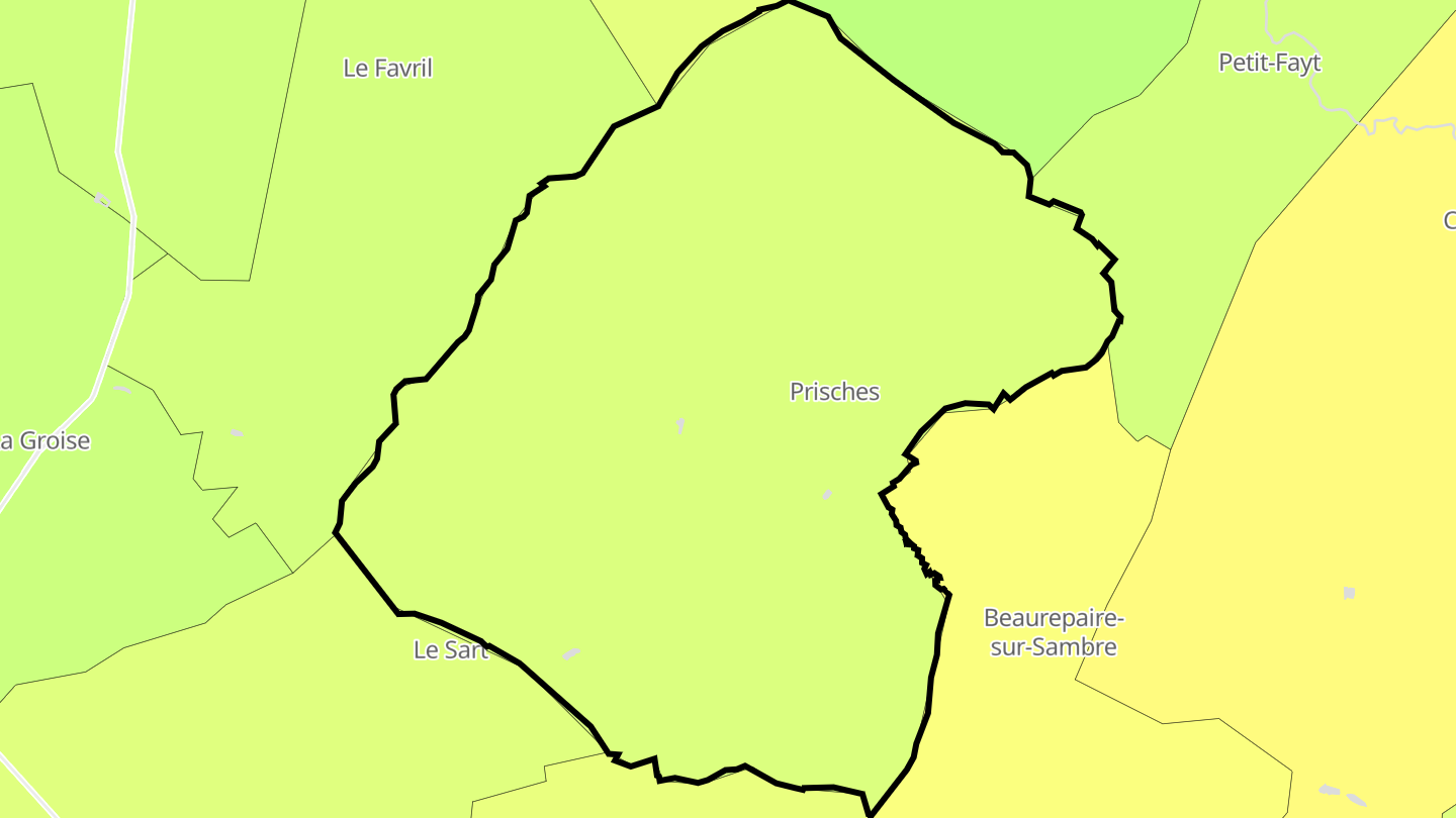 Carte des prix de l'immobilier Prisches