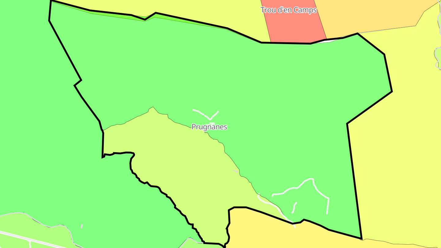 Carte des prix de l'immobilier Prugnanes