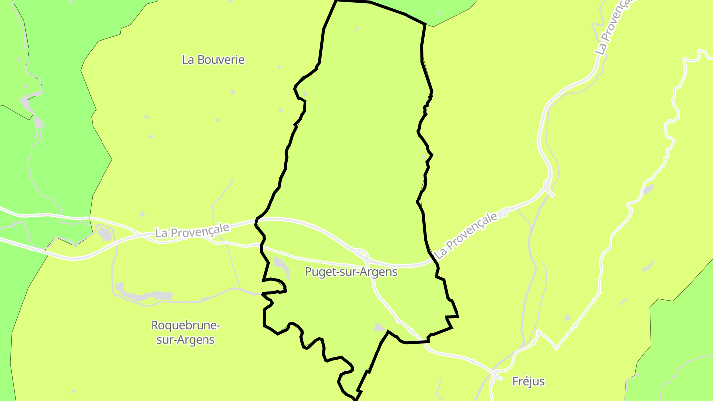 Carte des prix de l'immobilier Puget-sur-Argens