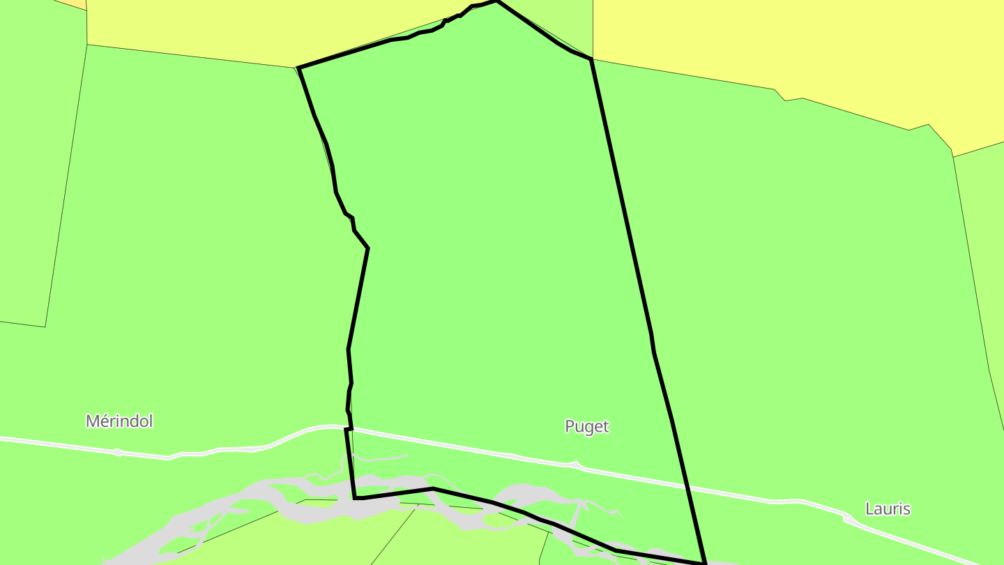 Carte des prix de l'immobilier Puget