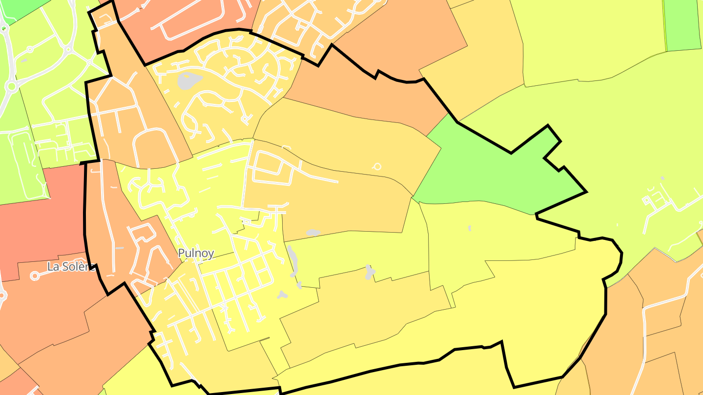 Carte des prix de l'immobilier Pulnoy