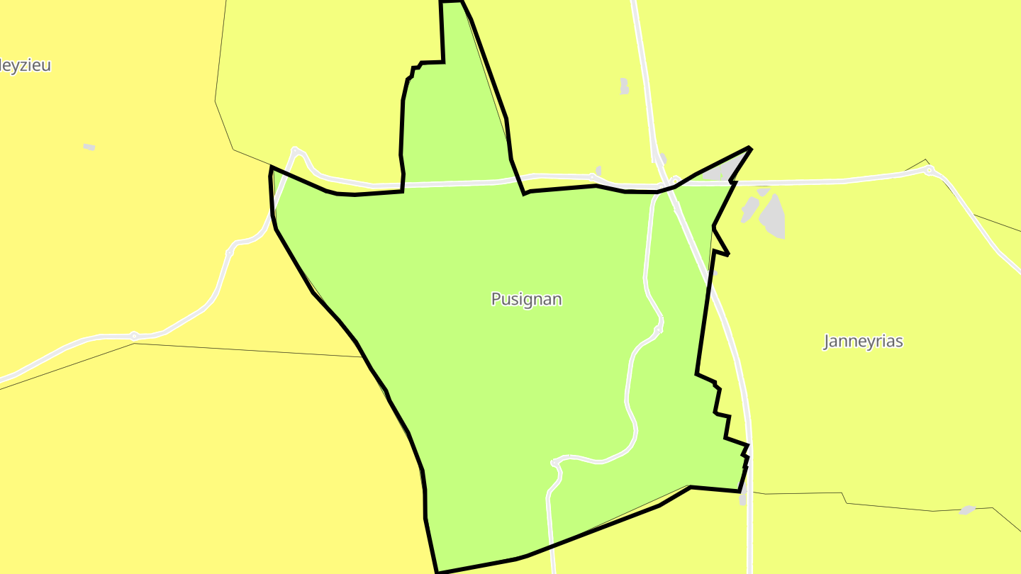 Carte des prix de l'immobilier Pusignan