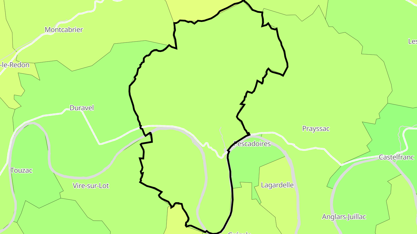 Carte des prix de l'immobilier Puy-l'Évêque