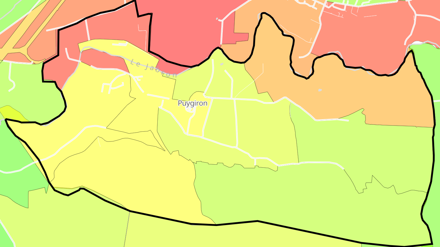 Carte des prix de l'immobilier Puygiron