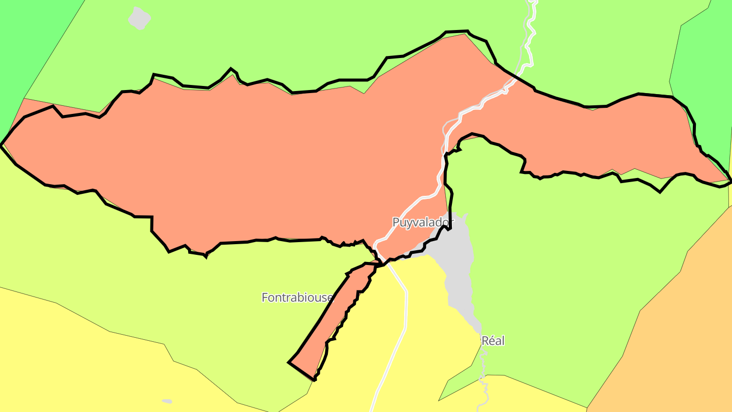 Carte des prix de l'immobilier Puyvalador