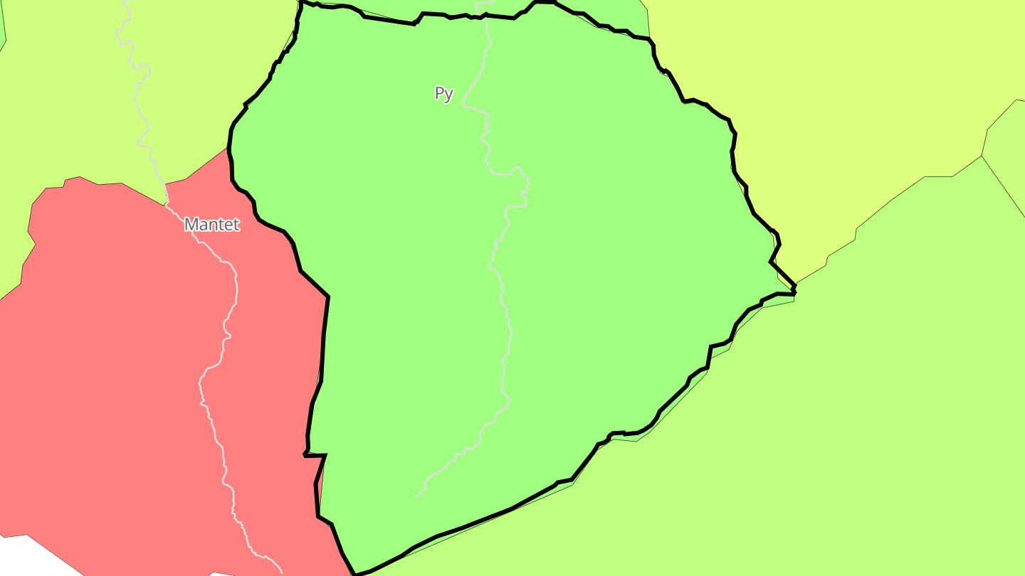 Carte des prix de l'immobilier Py