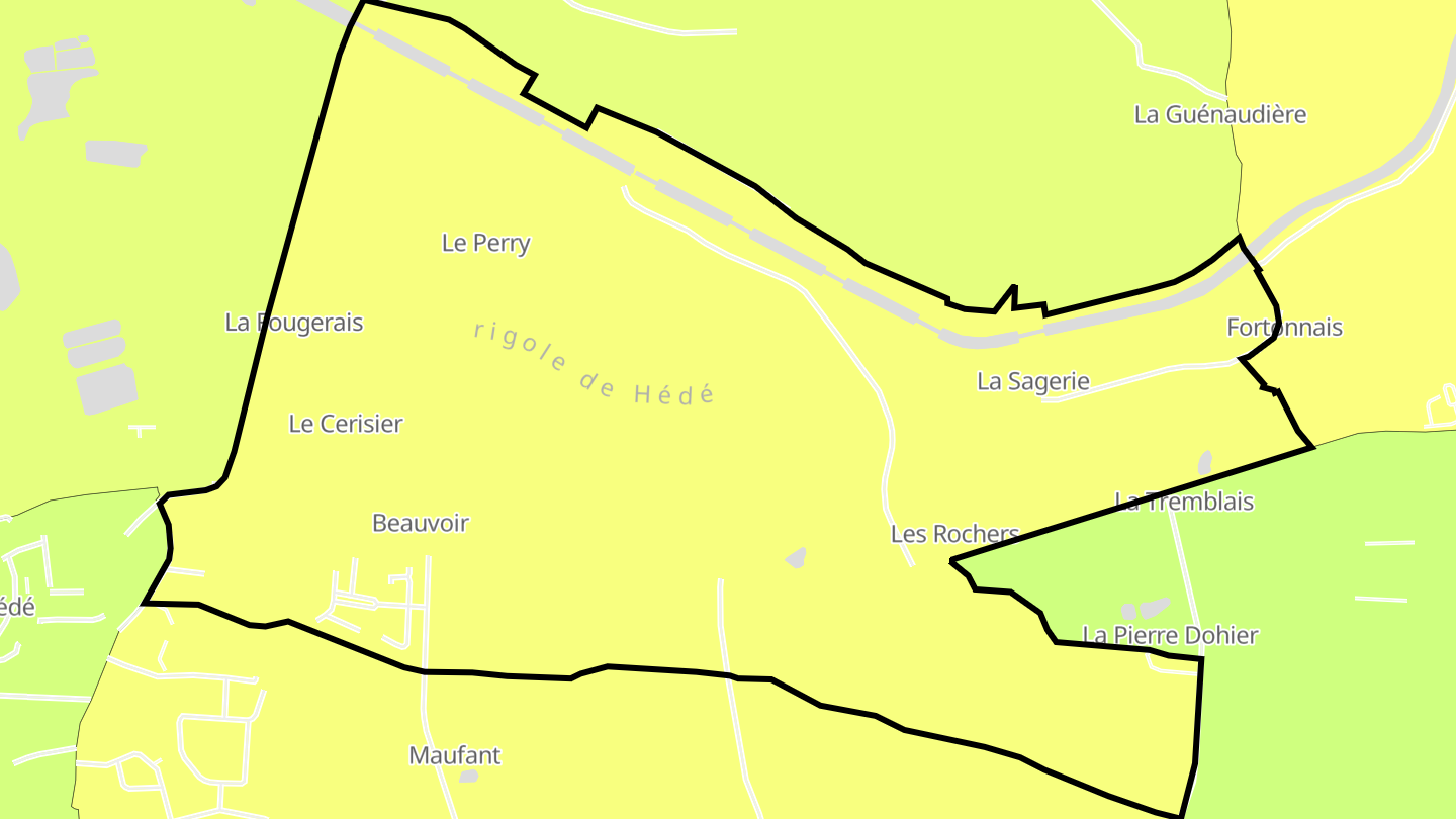 Carte des prix de l'immobilier Quartier Bazouges-sous-Hédé VII