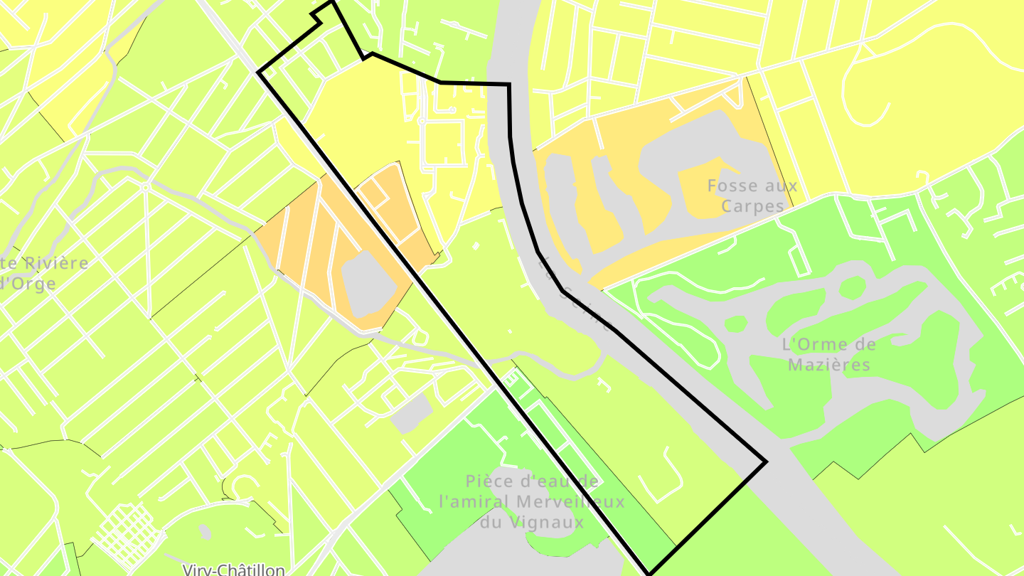 Carte des prix de l'immobilier Quartier Châtillon