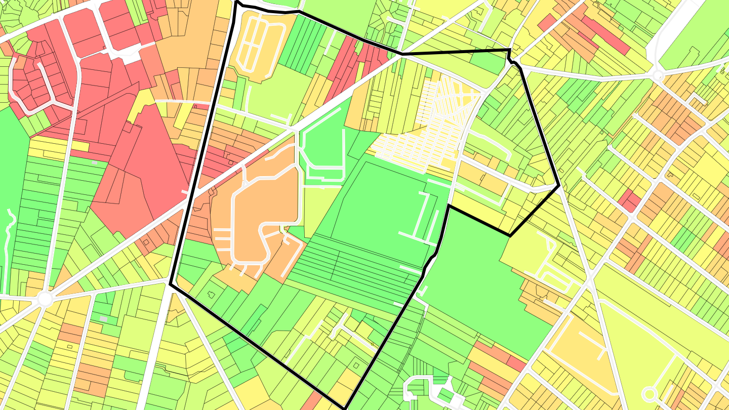 Carte des prix de l'immobilier Quartier Courbet