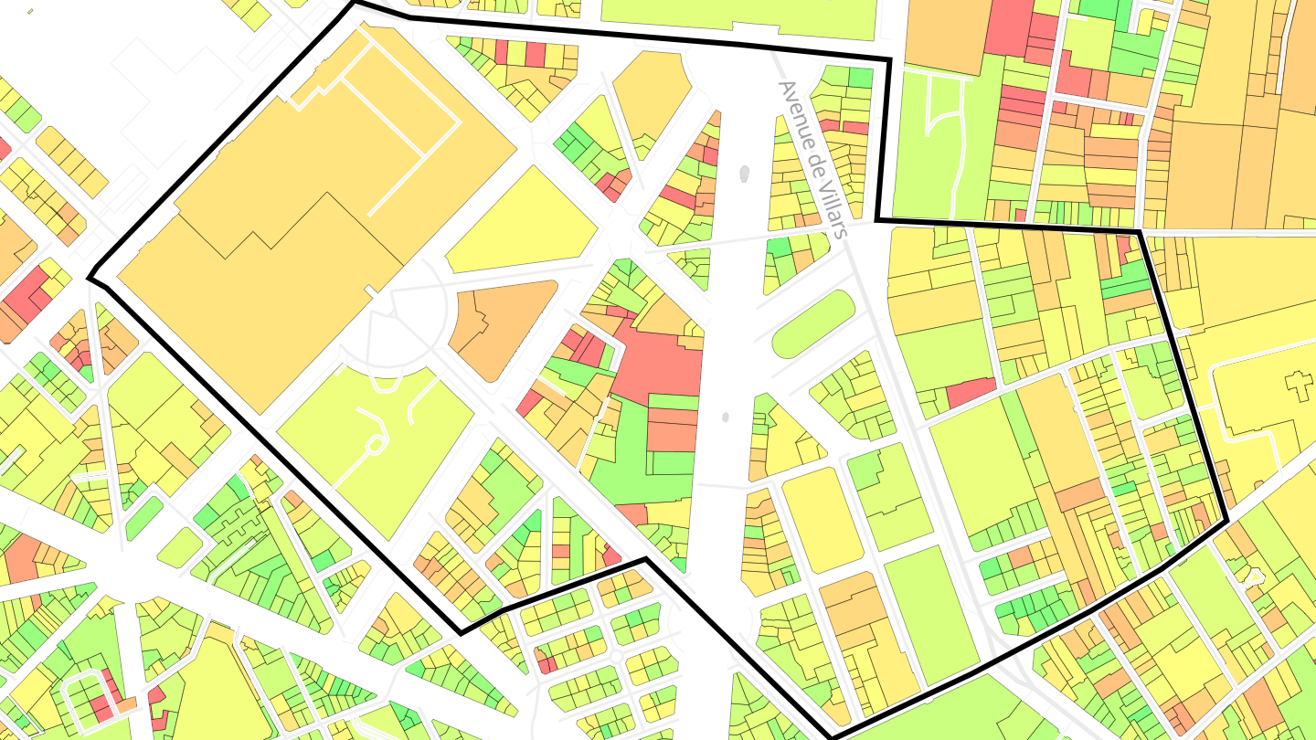 Carte des prix de l'immobilier Quartier de l'École Militaire