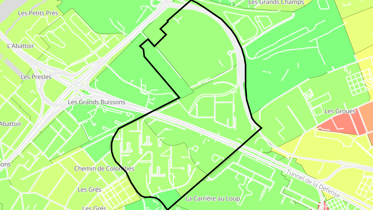 Carte des prix de l'immobilier Quartier de l'Université