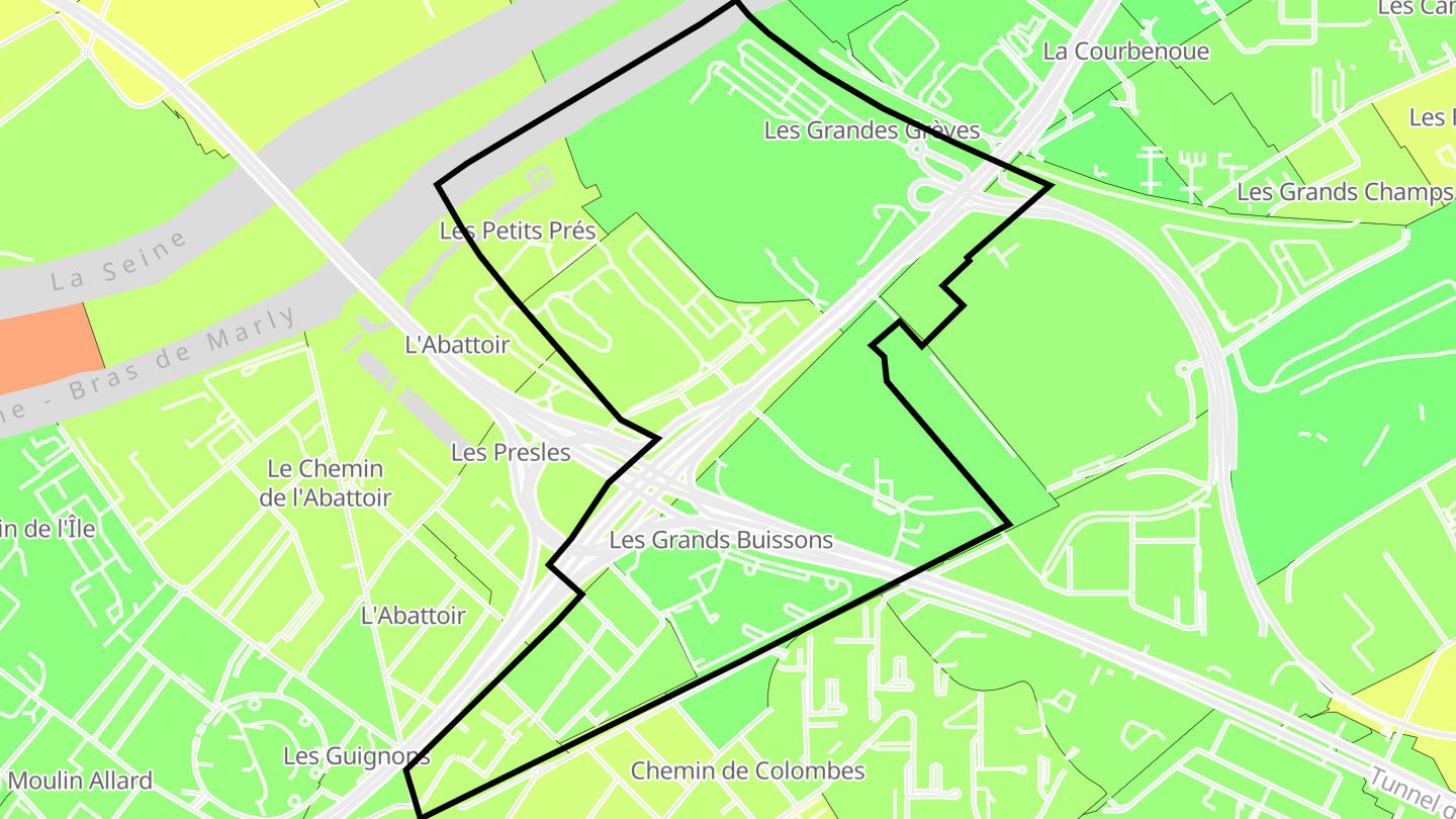 Carte des prix de l'immobilier Quartier de la République