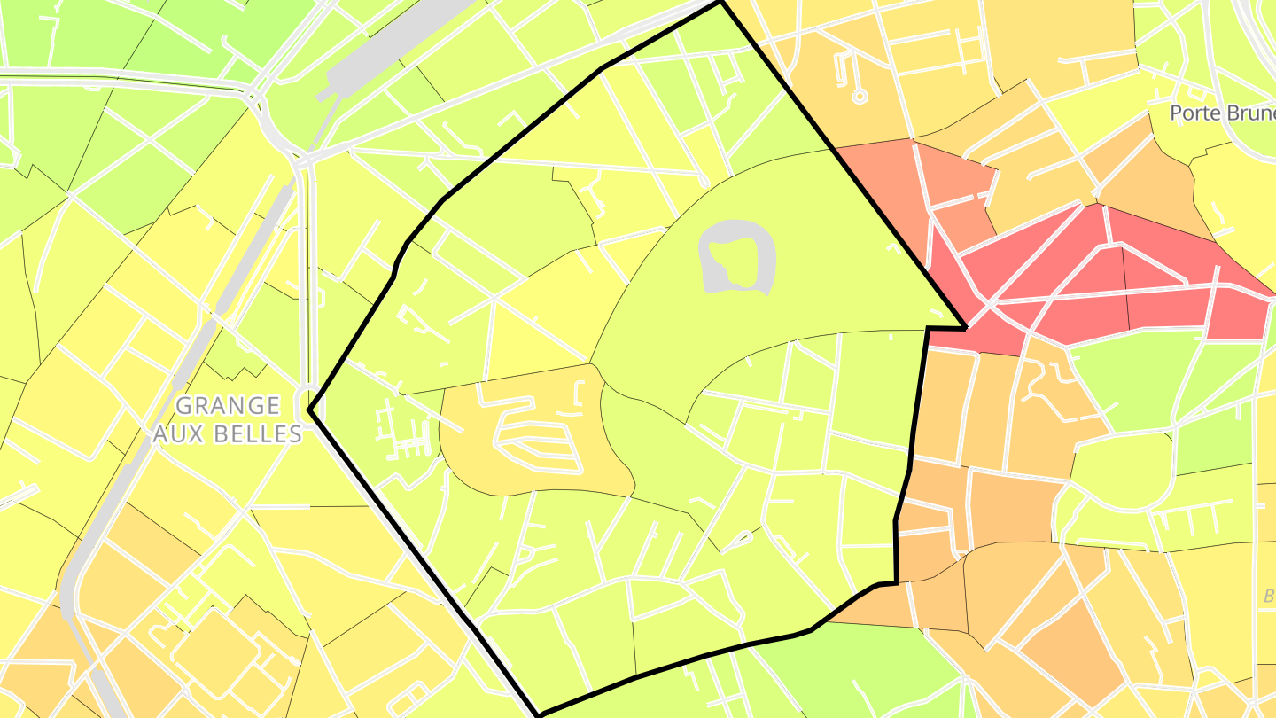 Carte des prix de l'immobilier Quartier du Combat