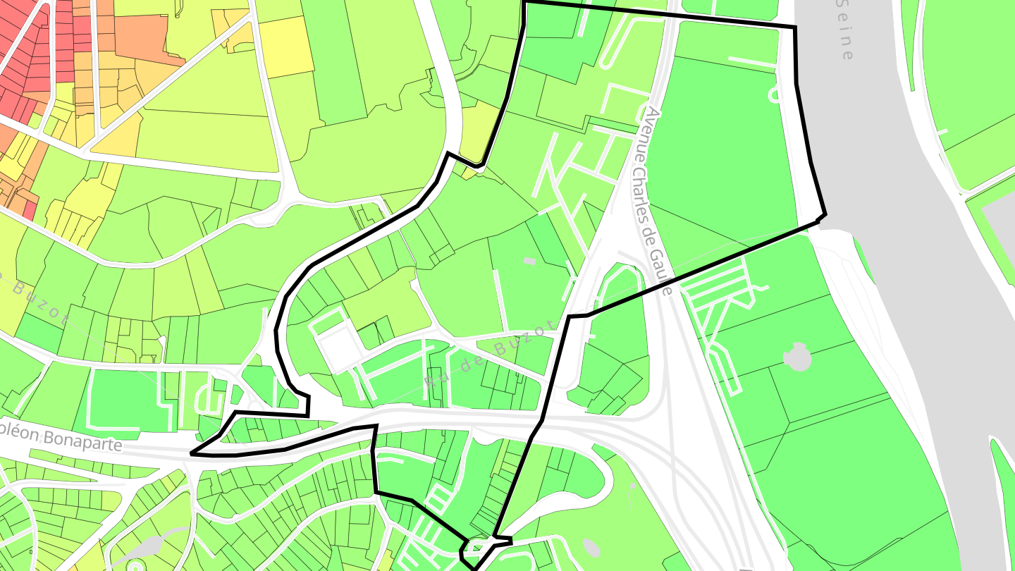 Carte des prix de l'immobilier Quartier Ermitage