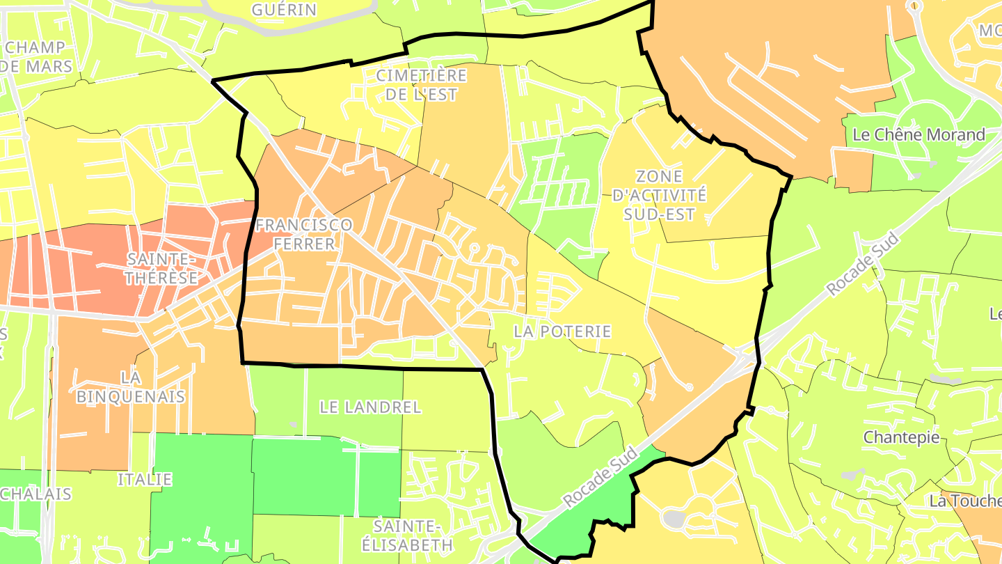 Carte des prix de l'immobilier La Pommeraie