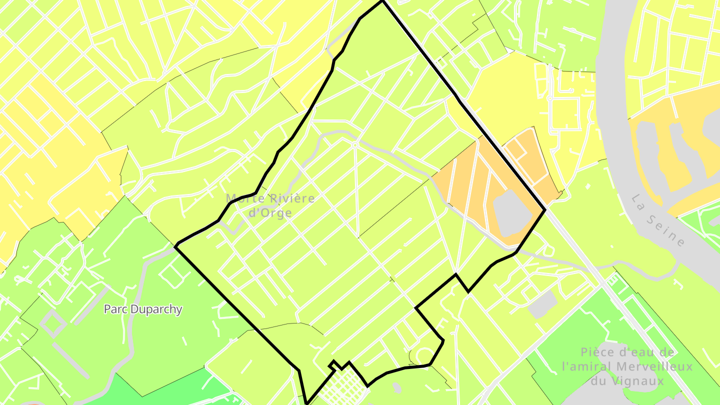 Carte des prix de l'immobilier Quartier Port-Aviation