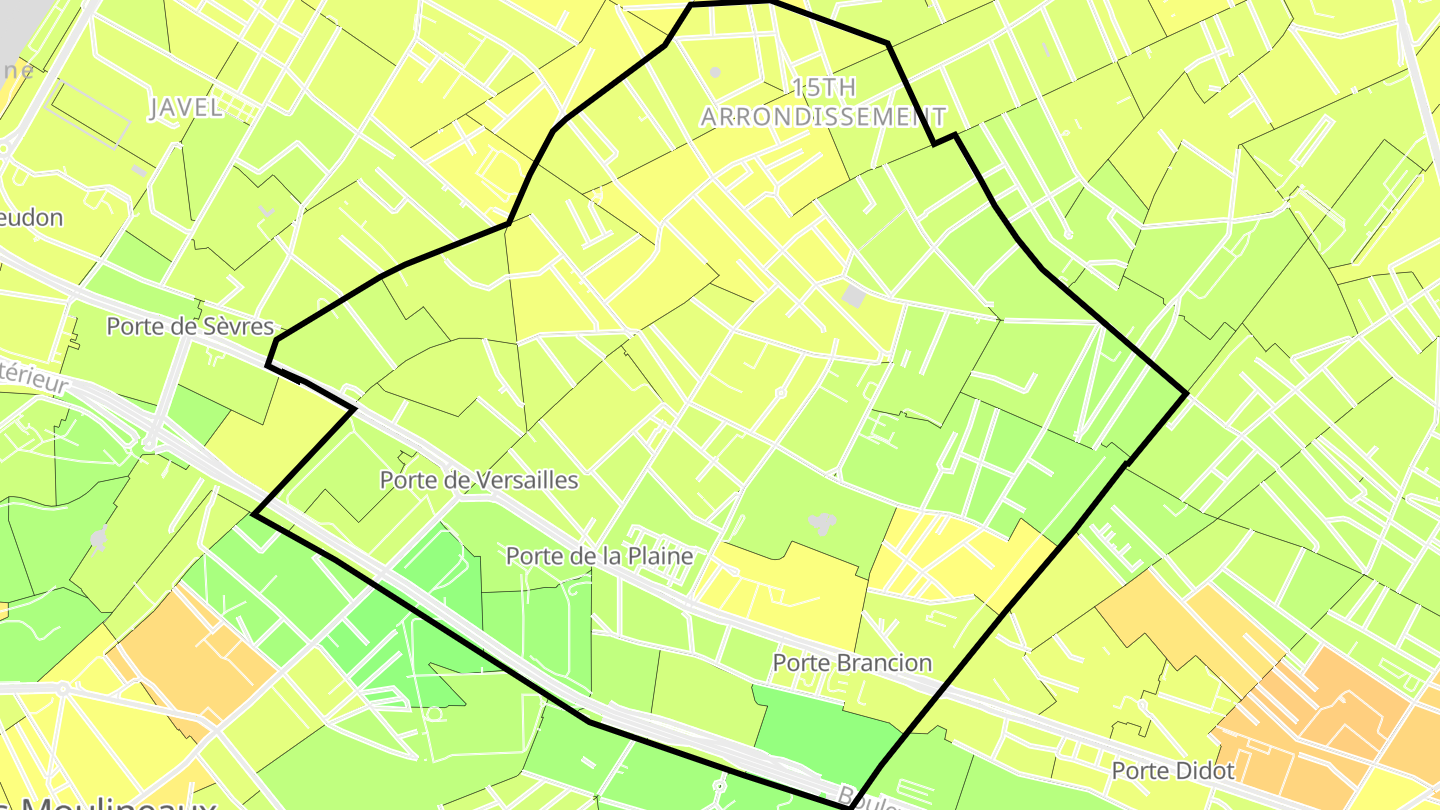 Carte des prix de l'immobilier Quartier Saint-Lambert