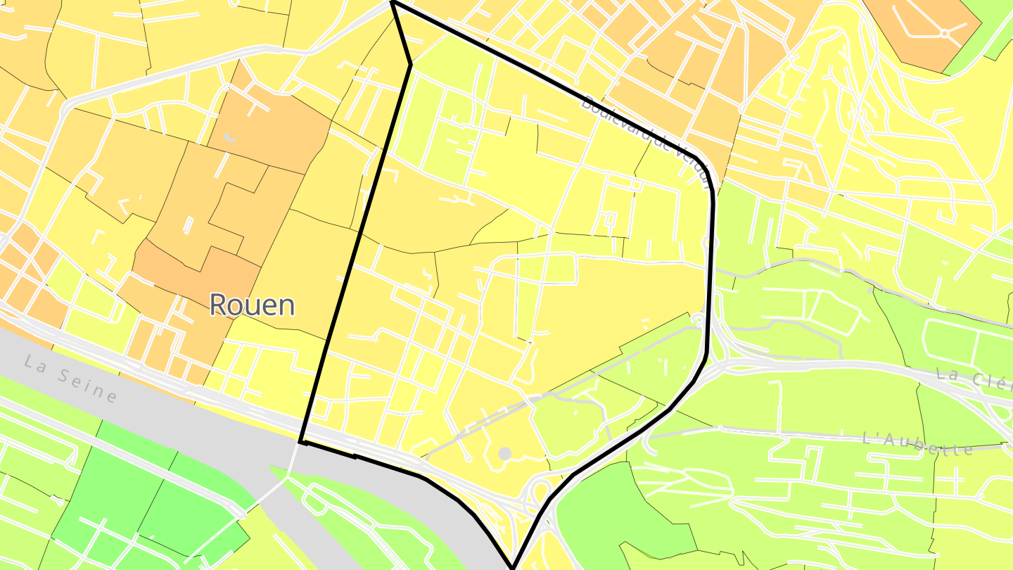 Carte des prix de l'immobilier Quartier Saint-Marc / Croix de Pierre / Saint-Nicaise